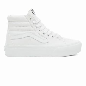 Damske Kotnikove Tenisky Vans Sk8-Hi Platform 2.0 Biele VA73FMRSL